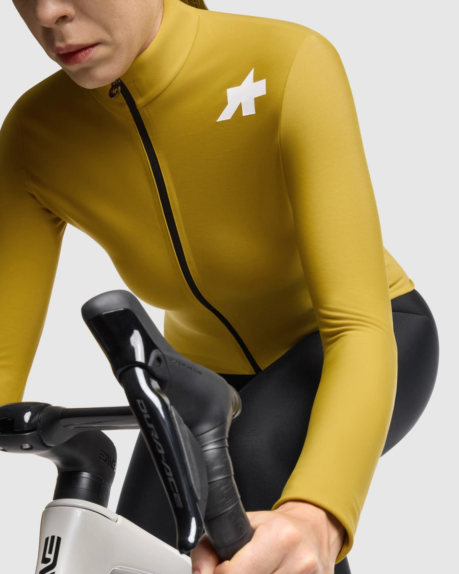 Fietsshirt ASSOS MILLE GT SPRING FALL S11 Lange Mouwen Dames Geel