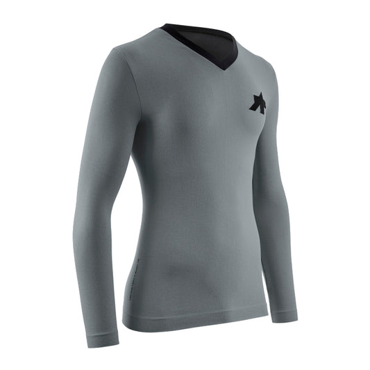 ASSOS TACTICA TECH T5-shirt met lange mouwen, grijs