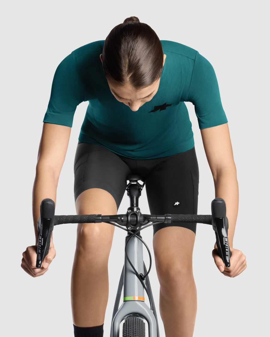 ASSOS TACTICA TECH T5 Korte Mouw Jersey Dames Groen