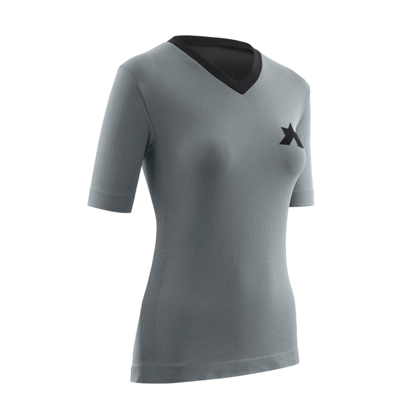 ASSOS TACTICA TECH T5 damesfietsshirt met korte mouwen, grijs