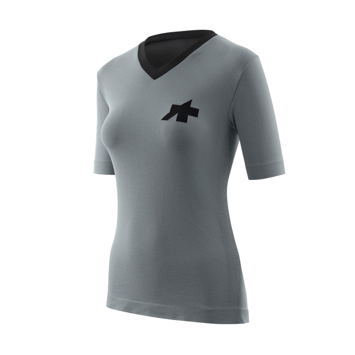 ASSOS TACTICA TECH T5 damesfietsshirt met korte mouwen, grijs