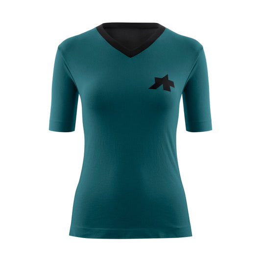 ASSOS TACTICA TECH T5 dames-shirt met korte mouwen, groen