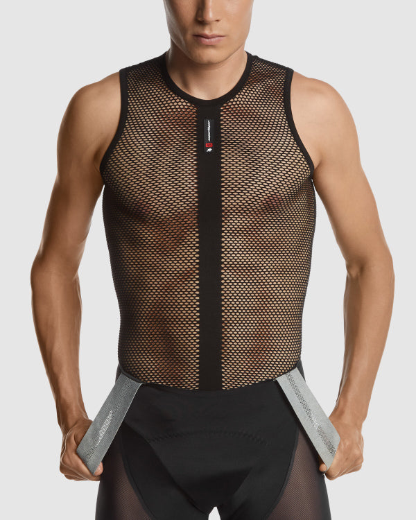 ASSOS Technisch ondergoed  SKIN LAYER SUPERLEGER Mouwloos Zwart