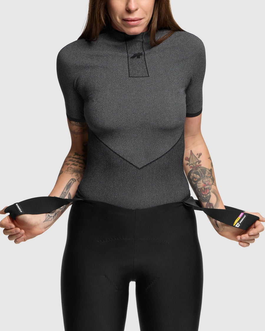 ASSOS EQUIPE SPRING FALL P1 Ondershirt met Korte Mouwen Zwart
