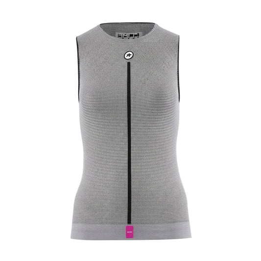ASSOS NS SKIN LAYER P1 mouwloos ondergoed voor dames, grijs