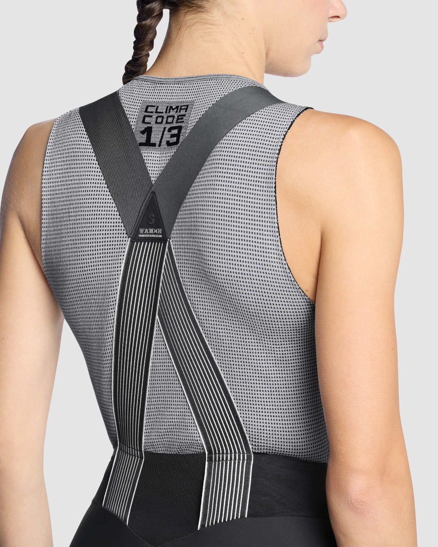 ASSOS NS SKIN LAYER P1 mouwloos ondergoed voor dames, grijs