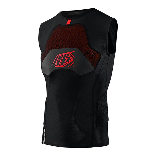 TROY LEE DESIGNS STAGE GHOST D30 mouwloos beschermend T-shirt zwart