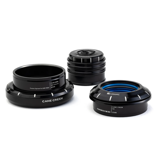 Balhoofd CANE CREEK 110 Ceramic Tapered , 1 1/8"-1.5", ZS44/28.6/H8 | EC44/40/H12, zwart/zilver