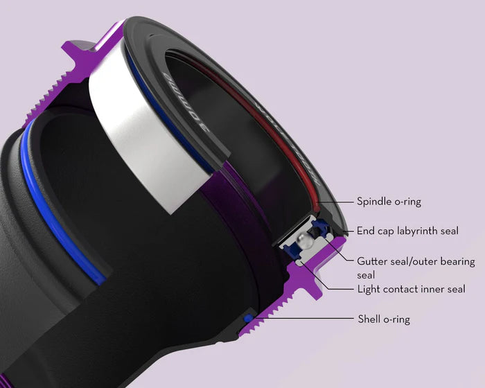 WOLFTOOTH T47 Extern 24mm ruw Zilver crankstel