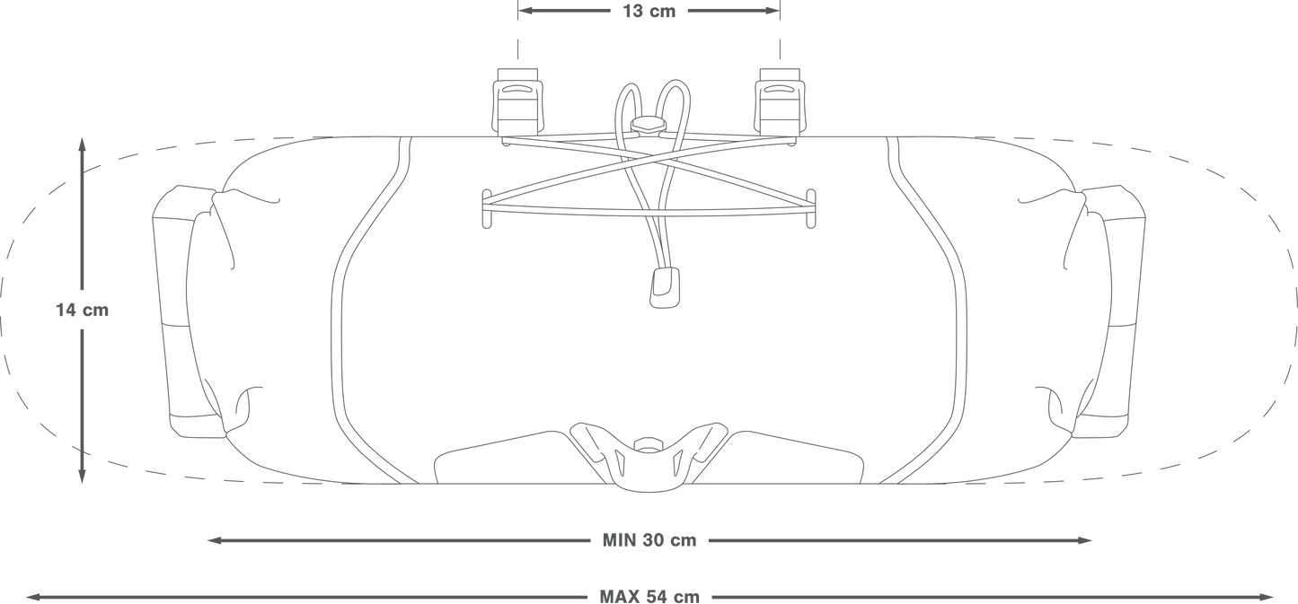 Stuurtas APIDURA BACKCOUNTRY HANDLERBAR PACK 11 L Zwart Grijs