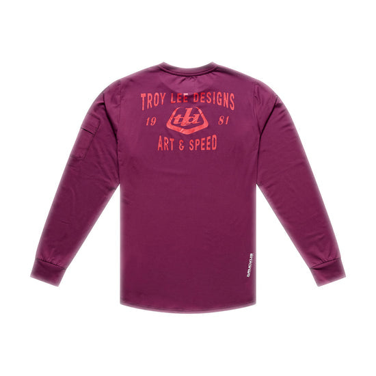 TROY LEE DESIGNS RUCKUS RIDE LOCKDOWN Lange Mouw Jersey Sangria