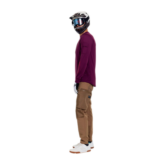 TROY LEE DESIGNS RUCKUS RIDE LOCKDOWN Lange Mouw Jersey Sangria