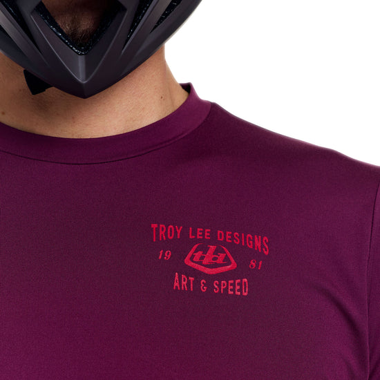 TROY LEE DESIGNS RUCKUS RIDE LOCKDOWN Lange Mouw Jersey Sangria