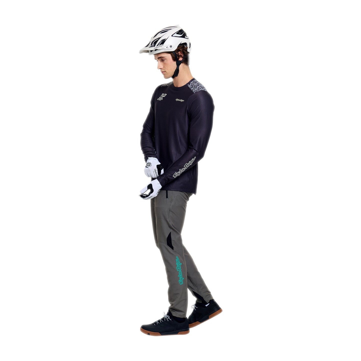 TROY LEE DESIGNS SKYLINE PRO AIR RIDGELINE lange mouwen Carbon Jersey