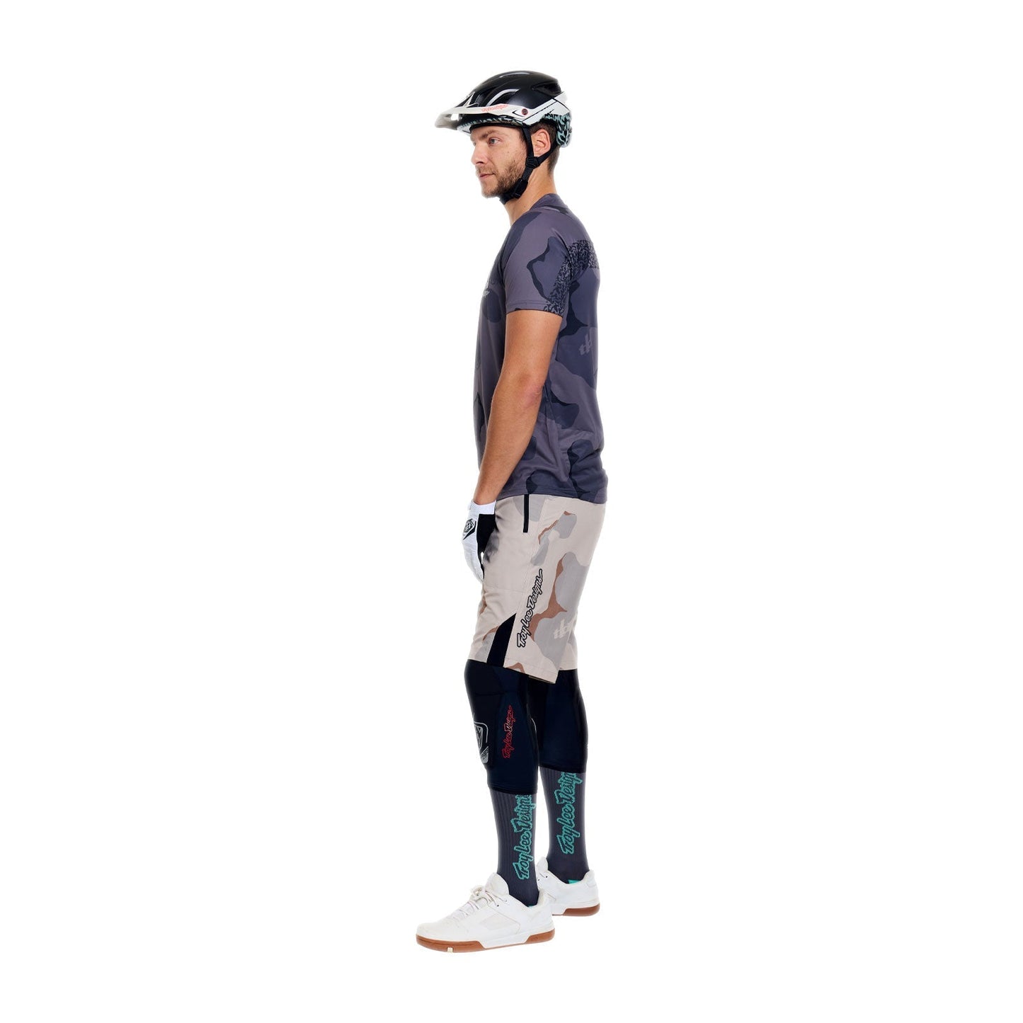 TROY LEE DESIGNS SKYLINE PRO FLOW CAMO Korte mouwen Jersey Koolstof