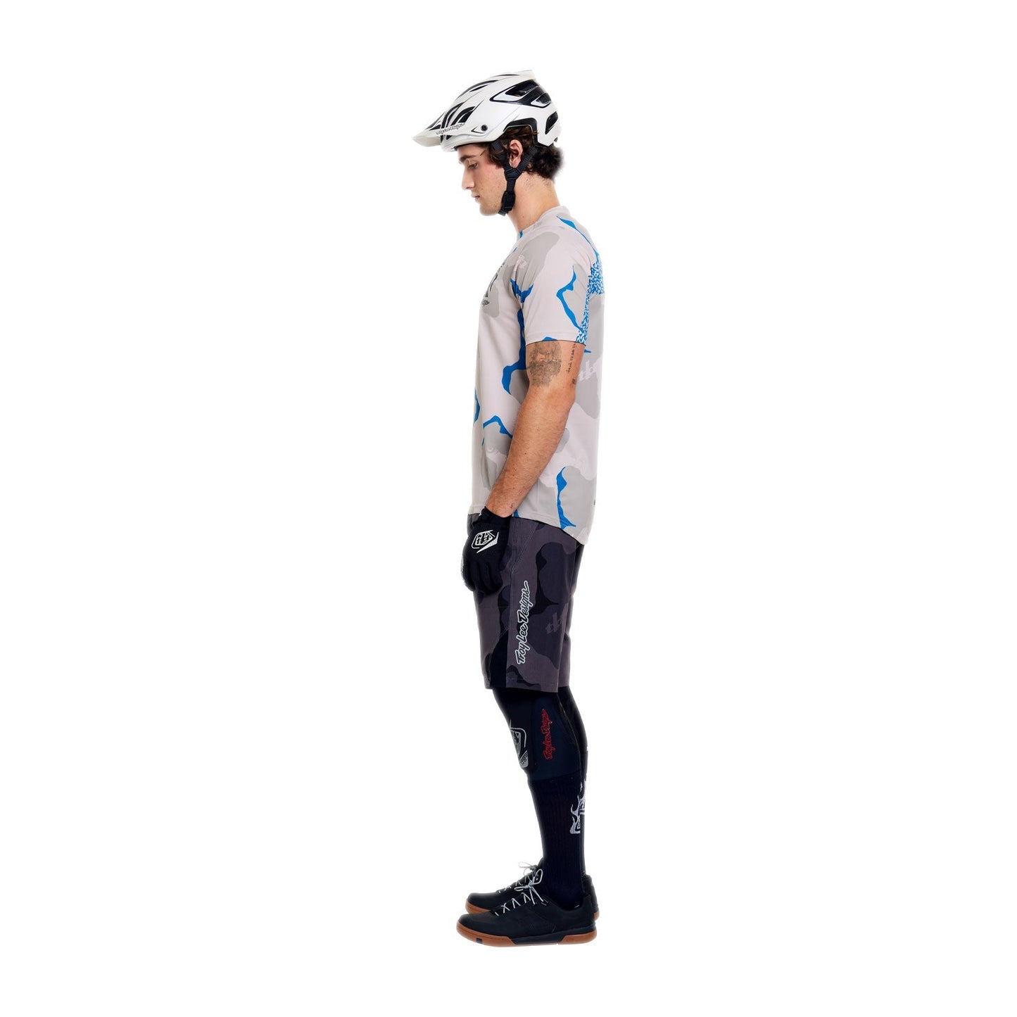 TROY LEE DESIGNS SKYLINE PRO FLOW CAMO Korte mouwen Jersey Puimsteen