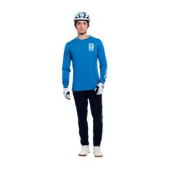 TROY LEE DESIGNSSKYLINE RIDE ONE EYE AERO Jersey Lange Mouw Blauw