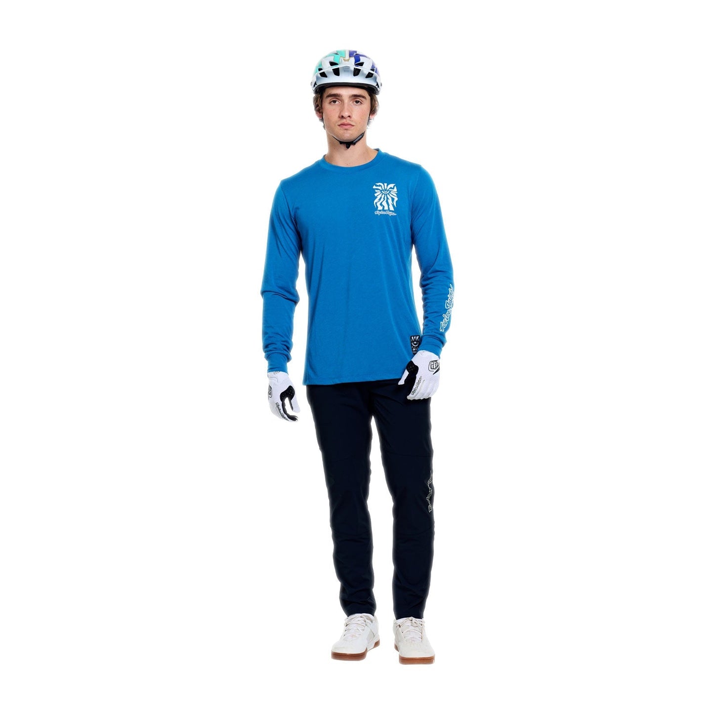 TROY LEE DESIGNS SKYLINE RIDE ONE EYE AERO Jersey Lange Mouw Blauw