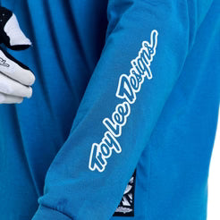 TROY LEE DESIGNSSKYLINE RIDE ONE EYE AERO Jersey Lange Mouw Blauw