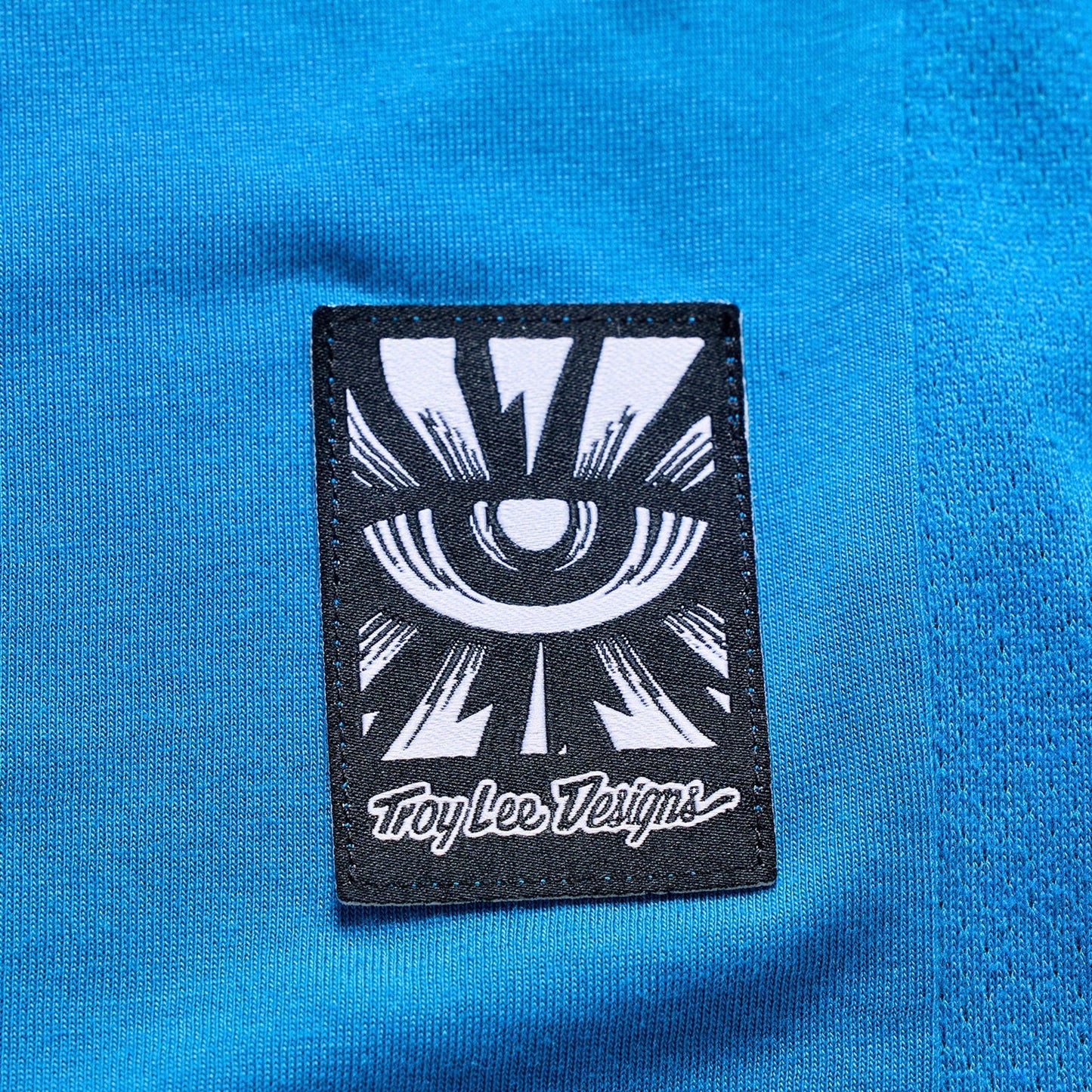 TROY LEE DESIGNS SKYLINE RIDE ONE EYE AERO Jersey Korte Mouw Blauw