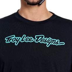 TROY LEE DESIGNSSKYLINE RIDE SIGNATURE Jersey Lange Mouw Zwart/Groen