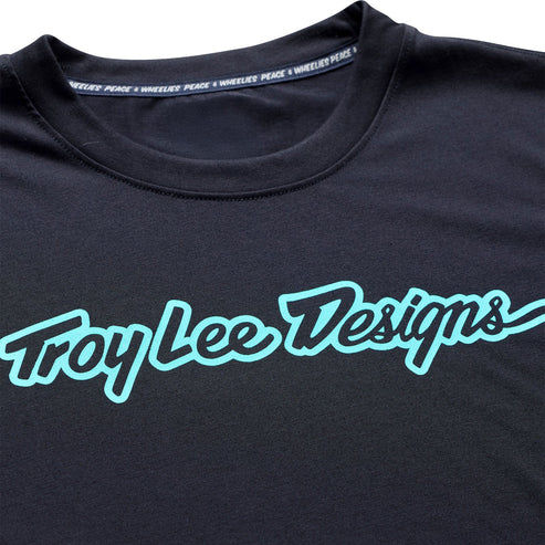 TROY LEE DESIGNSSKYLINE RIDE SIGNATURE Jersey Korte Mouw Zwart/Groen