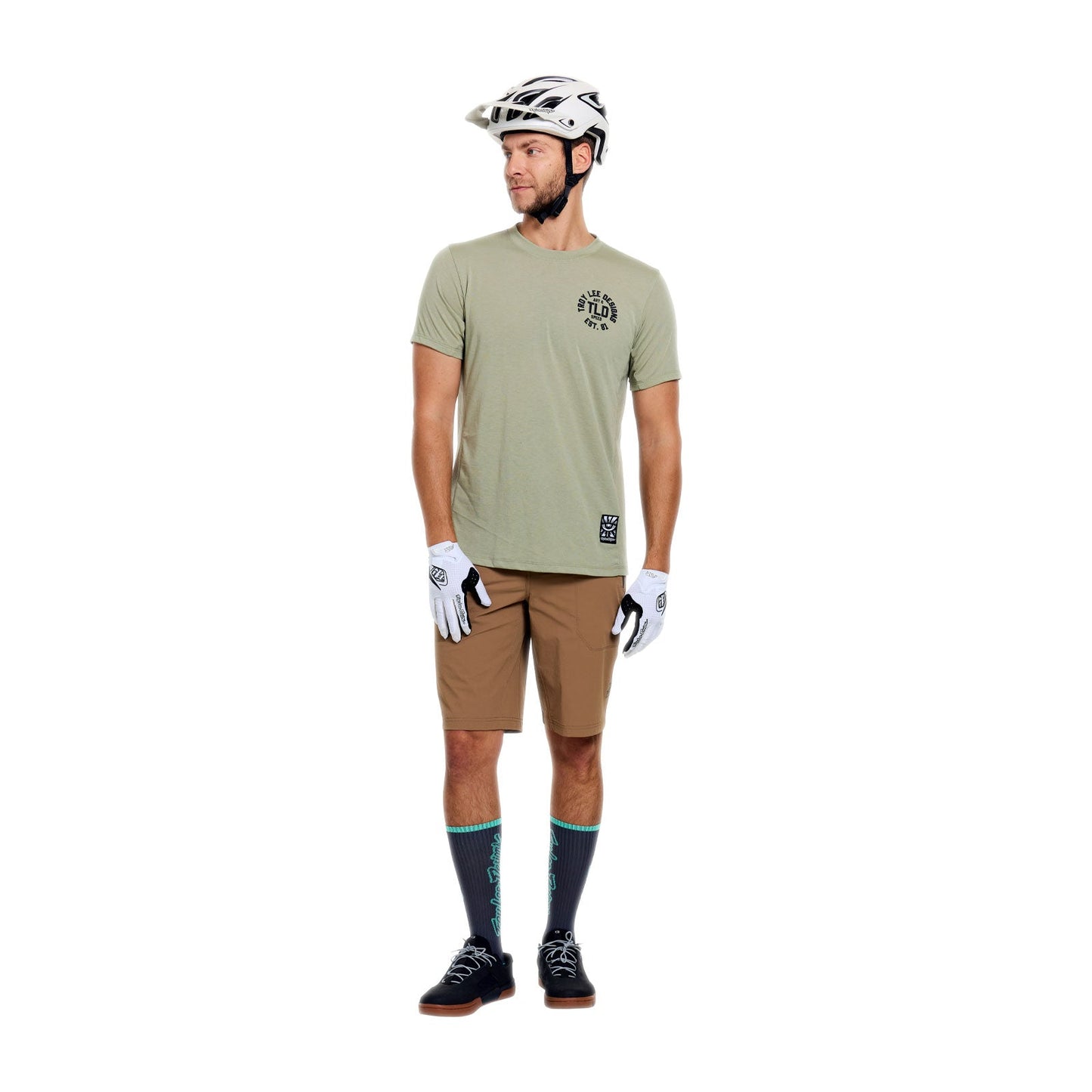 TROY LEE DESIGNS SKYLINE RIDE STAMPS Korte mouwen Jersey Sage