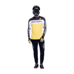 TROY LEE DESIGNS SPRINT PRO YO MOTO Lange Mouw Jersey Zwart/Geel