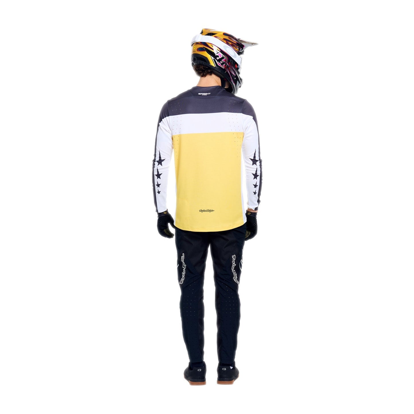 TROY LEE DESIGNS SPRINT PRO YO MOTO Lange Mouw Jersey Zwart/Geel