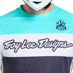 TROY LEE DESIGNS SPRINT PRO YO MOTO Lange Mouw Jersey Zwart/Blauw