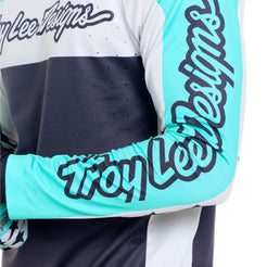 TROY LEE DESIGNS SPRINT PRO YO MOTO Lange Mouw Jersey Zwart/Blauw