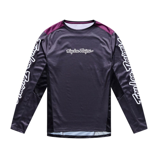 TROY LEE DESIGNS STAGE SIGNATURE Jersey Lange Mouw Koolstof