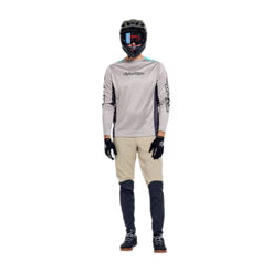 TROY LEE DESIGNS STAGE SIGNATURE Jersey Lange Mouw Lichtgrijs