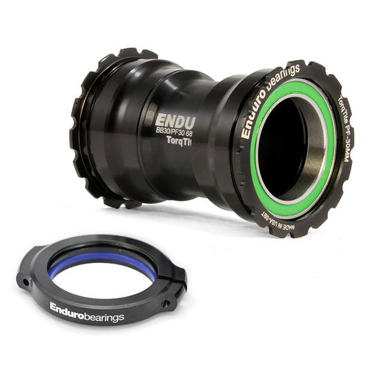 ENDURO LAGERS TorqTite PF30 trapas 30mm as (smal) Roestvrij staal Zwart