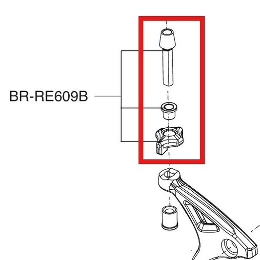 Stelschroef voor remklauw CAMPAGNOLO SUPER RECORS / RECORD 12V Zwart
