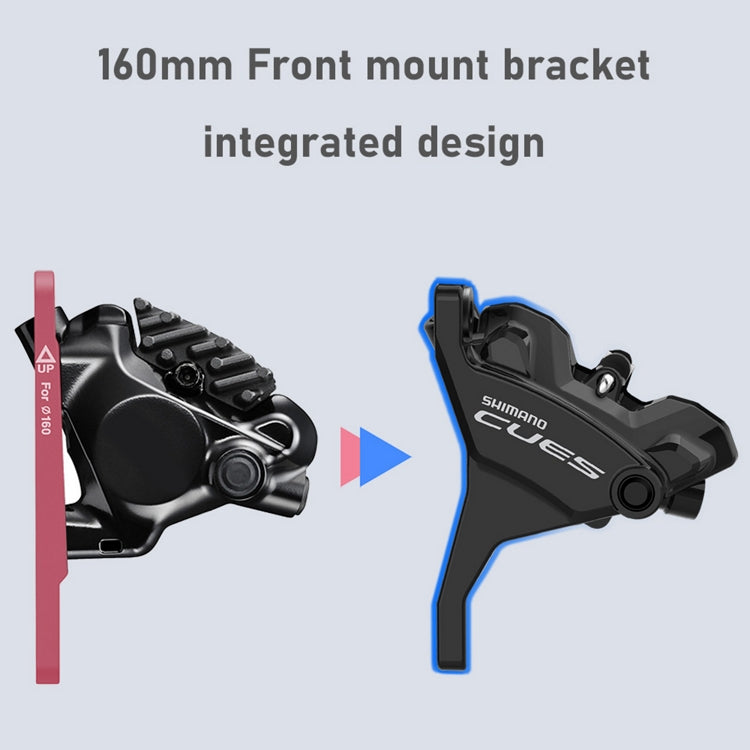 SHIMANO CUES U6030 Dubbele Flatmount niet-zichtbare linkerhendel en voorremklauw