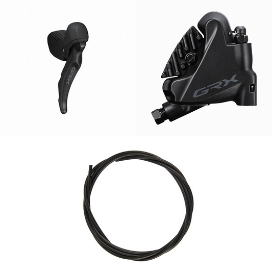Rechter Shifter en Achterremklauw SHIMANO GRX ST-RX610 + BR-RX400 Flat Mount 12V