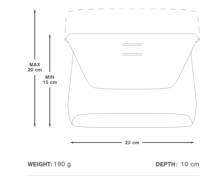 Stuurtas APIDURA RACING HANDLEBAR PACK 2 L Zwart