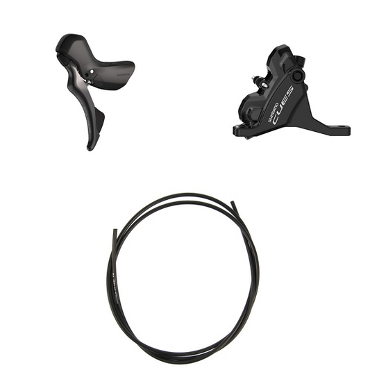 SHIMANO CUES U6030 Dubbele Flatmount niet-zichtbare linkerhendel en voorremklauw