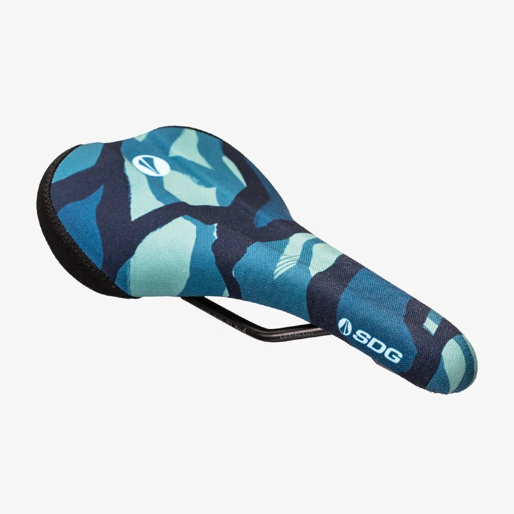 Zadel SDG BEL-AIR V3 TERRA FIRMA Rails Lux Alloy Camo Blauw