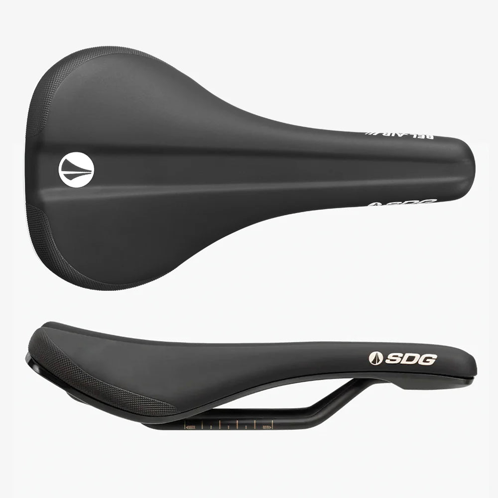 SDG BEL-AIR V3 Air Foam Rails stalen zadel Zwart