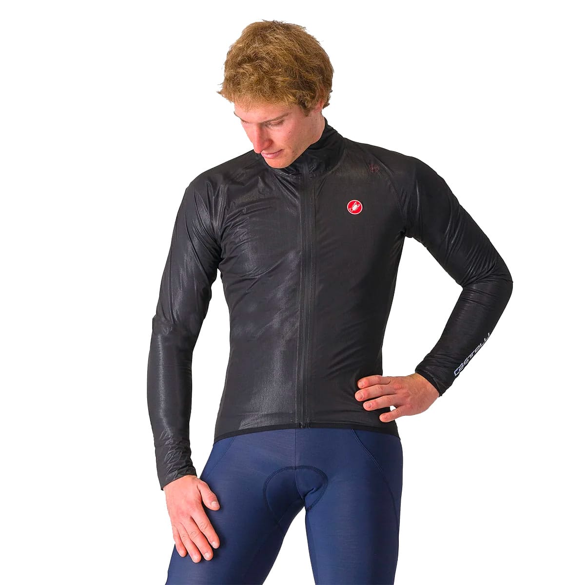 CASTELLI SQUALL SHELL Jas Zwart/Grijs