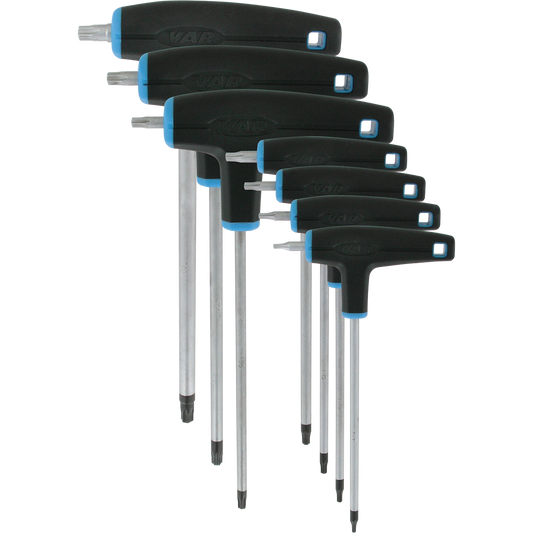 Set van 7 VAR CL-18200-07/40 Torx T-sleutels