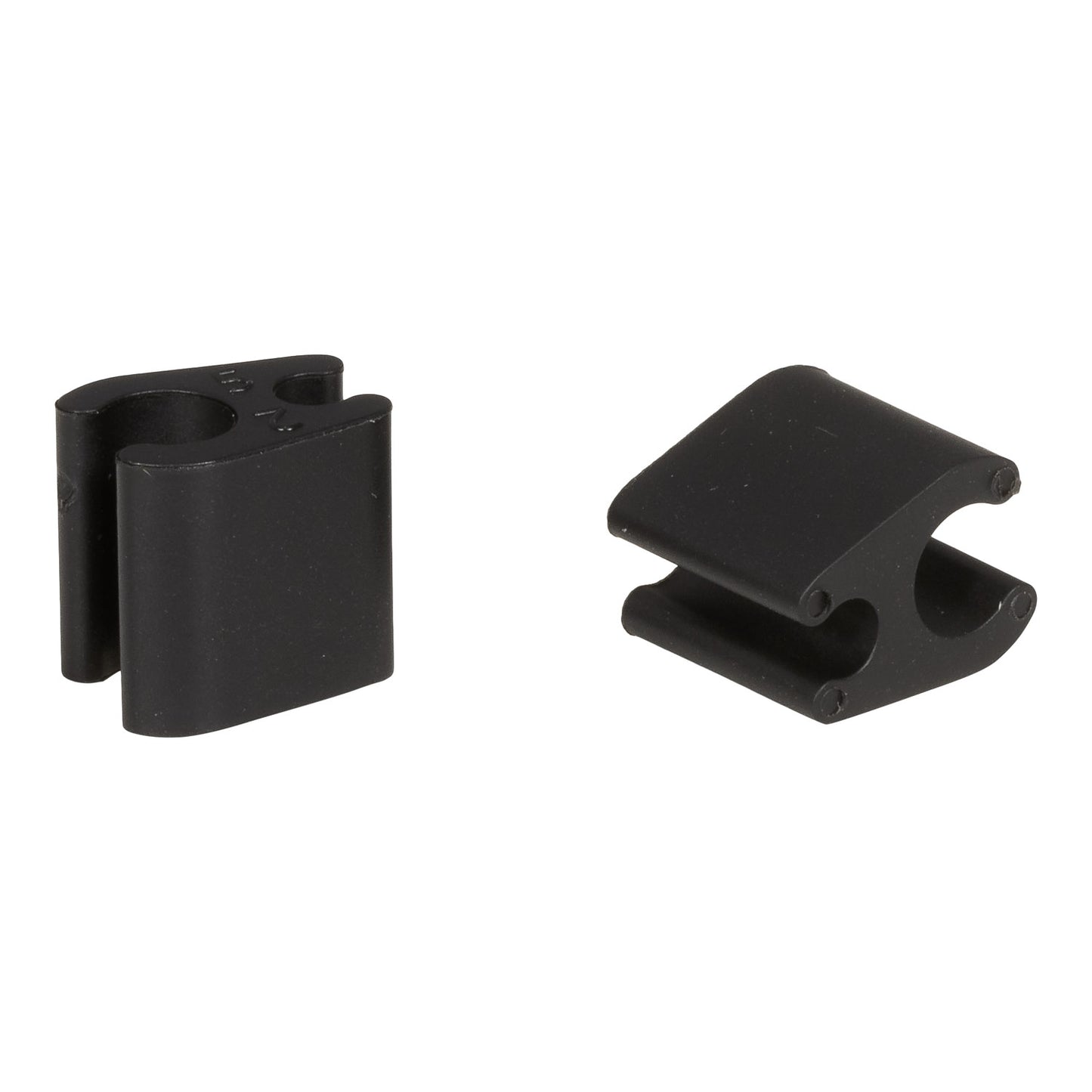 Set van 10 Kabelklemmen Duo Zwart ELVEDES 4,1mm/4,1mm Plastic
