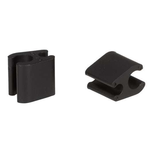 Set van 10 Kabelklemmen Duo Zwart ELVEDES 4,1mm/4,1mm Plastic