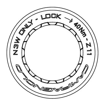 CAMPAGNOLO 11-12V 11T CASSETTE MOER VOOR N3W BODY