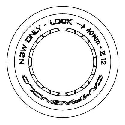 CAMPAGNOLO 11-12V 12T CASSETTE MOER VOOR N3W BODY