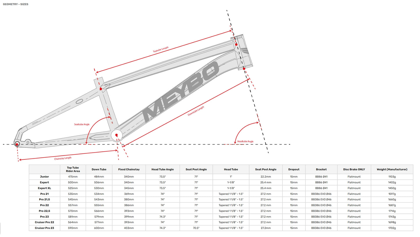 Frame MEYBO HSX AL 2026 Bordeaux/Oranje