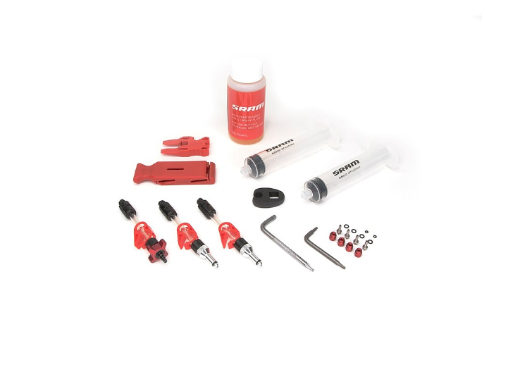 Standaard aftapset voor SRAM DOT 5.1 remmen met Maxima olie 120ml