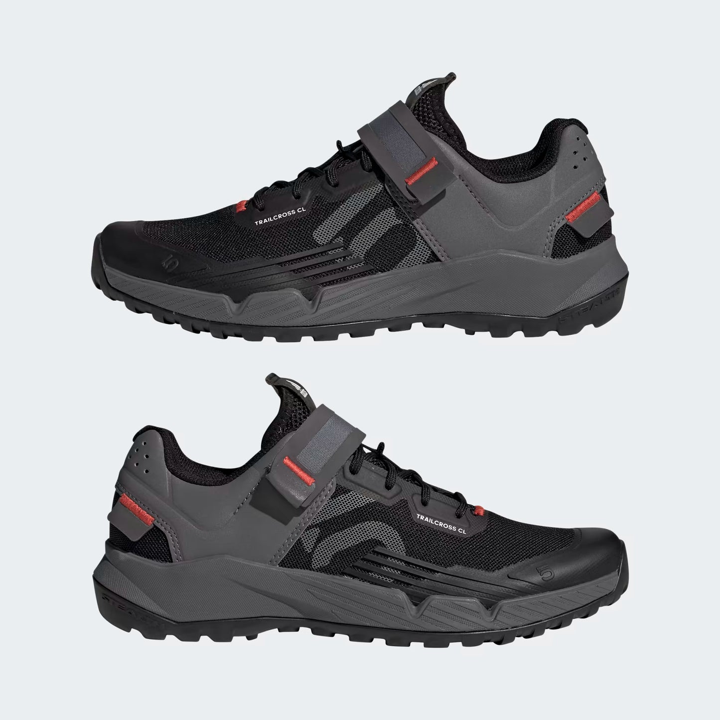 ADIDAS FIVE TEN TRAILCROSS CLIP-IN MTB-schoenen Zwart/Grijs/Rood